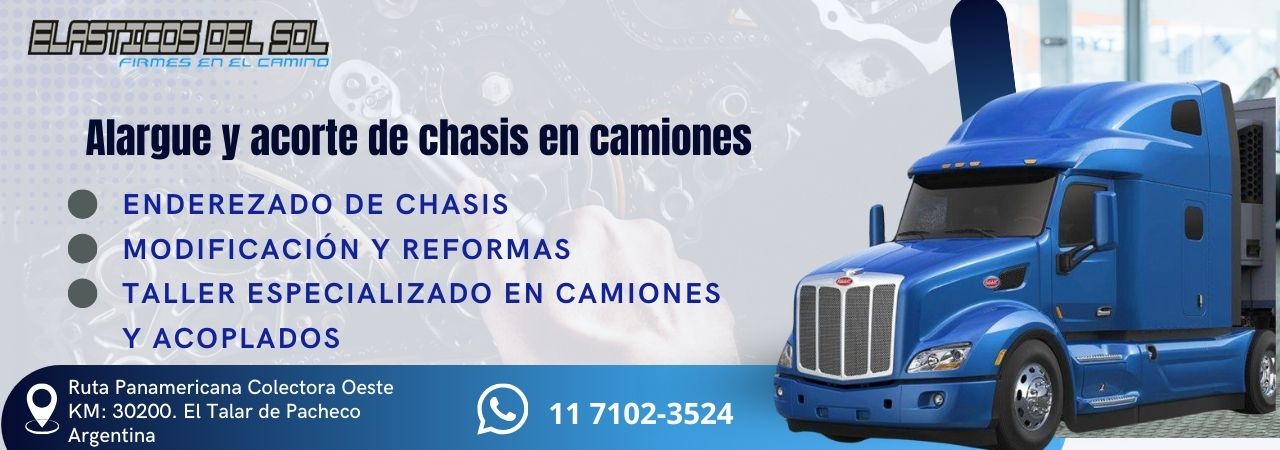 Alargue y acorte de chasis en camiones